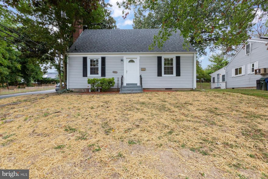 Wow. Another great renovation. This home has been redone top to bottom. Open floor plan created to connect the kitchen to living space and additional bathroom added upstairs. The kitchen has quartz counters and stainless steel appliances. Hardwood floors throughout. Two bedrooms on the main level and 2 bedrooms upstairs. This home also sits on a large corner lot. Tons of yard space and two spots in the driveway as well as a beautiful deck for entertaining. Extra bonus is a fireplace as well. The basement is unfinished and has ample space for storage. District Heights is minutes from downtown DC and also easy access to the Beltway.