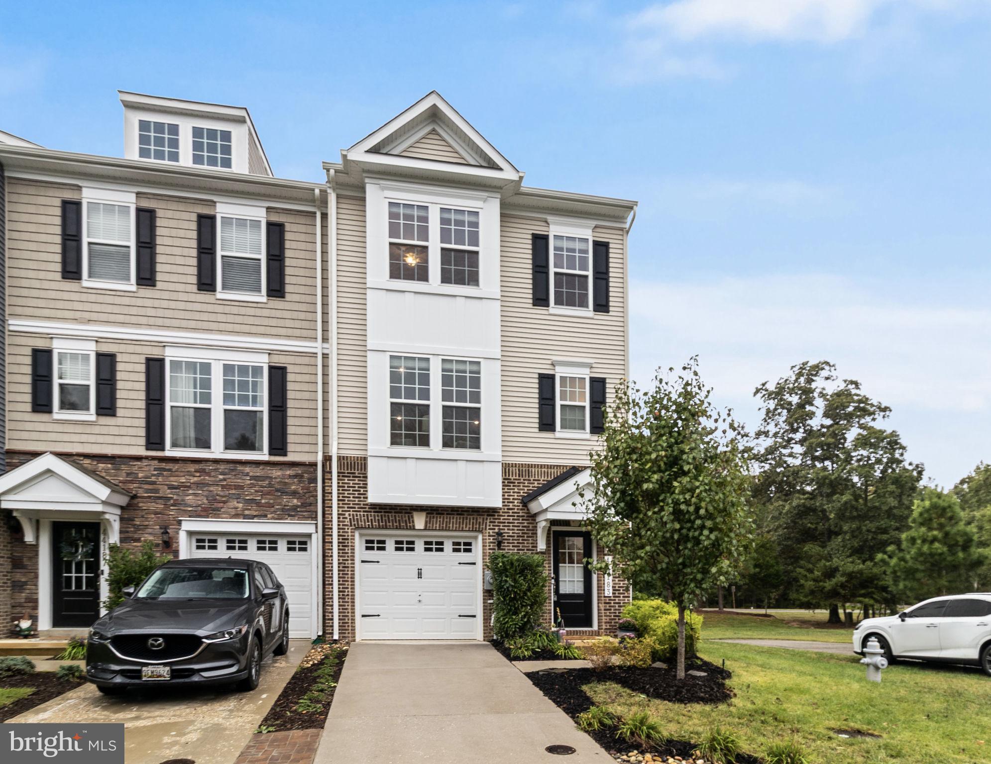 Welcome to 44183 Goldenzelle Way — a beautifully maintained 4-bedroom, 3.5-bath end-unit townhome nestled in the sought-after Wildewood neighborhood of California, MD. This spacious and light-filled home offers the perfect blend of comfort, style, and convenience.
Step inside to discover open-concept living spaces bathed in natural light, ideal for both relaxing and entertaining. The upgraded kitchen boasts modern cabinetry, sleek countertops, and stainless steel appliances — a true chef’s delight! The upgraded bathrooms throughout the home offer a touch of luxury and thoughtful finishes.
Enjoy your morning coffee or evening gatherings on the private back deck, and take advantage of the attached garage for convenient parking and extra storage.
Additional features include:
End-unit privacy with extra windows and space
Spacious primary suite with en-suite bath
Finished lower level with full bath – perfect for a guest bedroom, home office, or media room
Access to community amenities including trails, playgrounds, and more
Located just minutes from shopping, dining, schools, and PAX River Naval Air Station, this home combines lifestyle and location in one beautiful package.