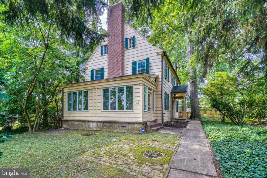 Spacious, classic Homeland colonial home on a flat fenced in lot  with tons of character and charm. One of the larger home styles in the area with a true third floor containing a full height full bathroom. Five generously sized bedrooms, with three and a half bathrooms.  Spacious second level primary bedroom with ensuite bathroom, as well as two other bedrooms and a full hallway bathroom on the second level. Main level with gorgeous center hall staircase, gleaming hardwood floors.  Formal living room with large fireplace, and spacious dining room. Updated, open kitchen with direct access to the patio. Inviting sunroom off of the living room. Full height walkout , waterproofed unfinished basement can easily be turned into even more living space or nanny suite if needed. Freshly painted with new lighting throughout, recently maintained slate roof.  New pics will be posted 7/21. Open House Sunday July 23 from 11 am to 1pm.