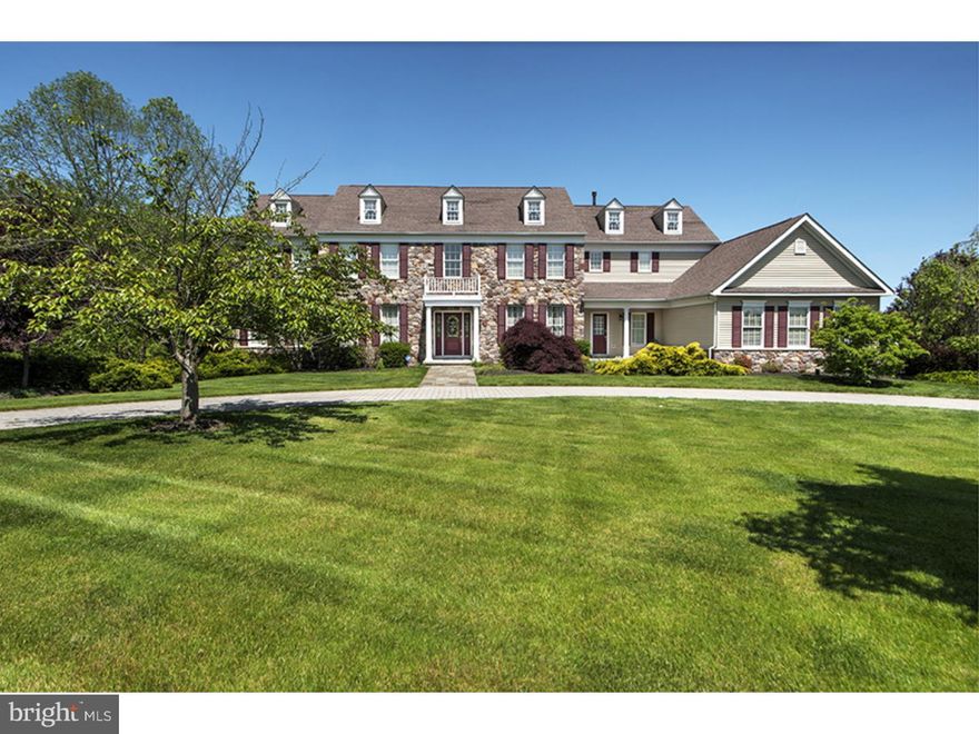 One of the best values in Upper Makefield! Compare to new construction. A Beautiful & Spacious Georgian Colonial situated in Meadow Wood backing to preserved open space! The remarkable location offers almost 3 acres, a circular driveway, deck, paver patios, pristine landscaping and sumptuous in ground pool. Other highlights include a finished "walkout" Lower Level with possible 6th Bedroom, Full Bath, Theater Room, Gym. Extensive features include; All Brand New Siding, Generator, alarm system, lawn irrigation system, integrated sound system, hardwood flooring, Gourmet Kitchen, commercial grade appliances, granite counters, wine fridge, Conservatory, Breakfast Room, Morning Room. Main Suite with Sitting Room with fireplace. The list goes on and on. Minutes to I-95, Newtown and New Hope.