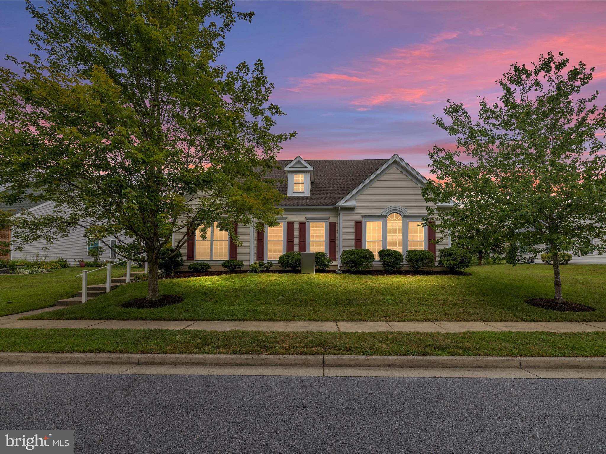 Welcome to 29744 Dustin Avenue — a beautifully maintained, light-filled single-story home in the sought-after Easton Club East 55+ community. This 2-bedroom + office, 2-bath home offers a thoughtful floor plan, open-concept living, and fresh updates throughout.
Step into hardwood floors that span the foyer, hallway, and living room, where a vaulted ceiling and gas fireplace create a warm and inviting space. Natural light pours in through double-hung windows, and four ceiling fans provide comfort throughout the home.
The kitchen features Corian countertops, a GE gas range, maple cabinets (some with glass fronts), a Whirlpool microwave, and a newer Whirlpool refrigerator. A spacious breakfast area opens into a sunroom-like nook with backyard views — a perfect spot for morning coffee or reading.
The primary suite includes a walk-in closet, large double vanity, soaking tub, and a separate stand-up shower. Two additional rooms offer flexibility: one is a well-sized guest bedroom, and the third — just off the foyer with French doors — serves perfectly as a home office or hobby room.
A separate laundry room includes front-loading Whirlpool washer/dryer, a box sink, and folding space. The utility room is enclosed and conveniently located.
Outside, enjoy fresh landscaping, a paver patio for dining or container gardening, and a rear-loading two-car garage with built-in shelving and concrete driveway access from the alley.
Recent updates include:
New architectural shingle roof
Fresh interior paint in key rooms
Full professional deep cleaning
Landscaping refreshed (Summer 2025)
Smoke detectors installed and safety features updated
Easton Club East offers lawn maintenance, a community clubhouse, walking paths, and an active lifestyle — all just minutes to historic downtown Easton, Tred Avon River waterfronts, and medical services.
This home has been lovingly refreshed and is ready for immediate enjoyment. Experience bright, easy living on Maryland’s Eastern Shore