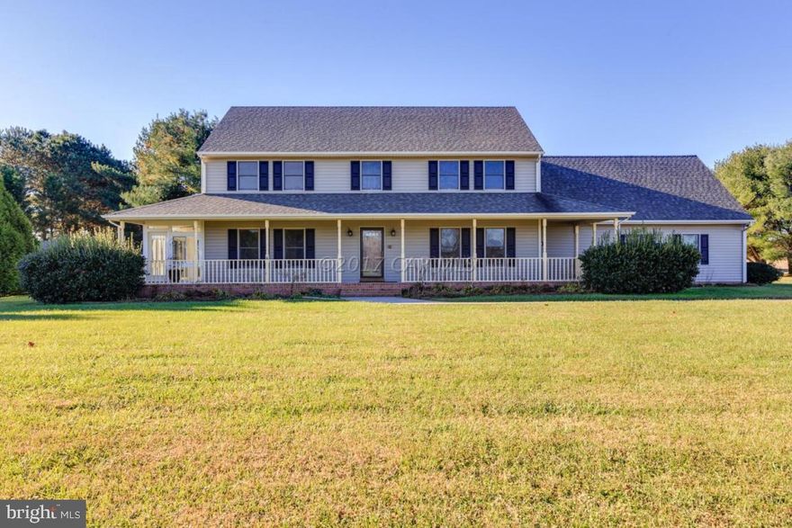 Sited on 3.06 acres, this well maintained 2987 sq. ft. home has new carpeting and a freshly painted interior that offers 4 bedroom (Including 1st and 2nd Floor Masters),3.5 baths, great room w/ gas fireplace, kitchen w/ granite, dining area and back deck access, 3 season sun-room, 2nd floor bonus room, upstairs and downstairs washer and dryer, and a 3 car garage. Roof replaced in 2011. Heat pumps replaced in 2015. Enjoy the outdoors from the spacious deck, front porch, in ground pool w/ fencing and deeded boat slip at the neighborhood dock.