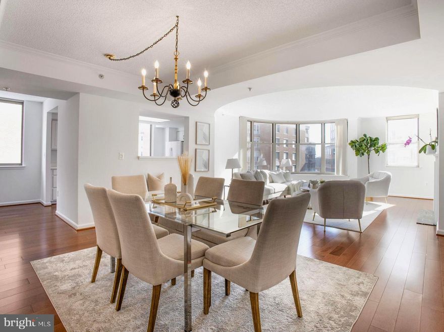 Rarely available three-bedroom, two-and-a-half bath condo unfolding across nearly 1,600 sq. ft. at popular Lexington Square in the heart of Arlington's Ballston-Virginia Square neighborhood. You'll be wowed as this spacious and gorgeous home greets you with an abundance of bright southern light flooding in from a wall of windows in the open plan main space which blends a combination living-dining area with a sizable eat-in kitchen making daily living and entertaining easy and feel luxurious. This home features two primary bedrooms each with a walk-in closet and ensuite bathrooms including a double vanity, soaking tubs, walk-in shower, and linen closet. Other desirable features of this home include a third bedroom/home office, fireplace, fresh new paint (2023), new HVAC (2023), new washer and dryer (2023), new carpeting in two bedrooms (2023), an abundance of windows on three sides, and two assigned, garage parking spaces. Located in the highly desirable Lexington Square condo community with its vast offerings and low monthly fees, you'll be within blocks of metro stations and nearby amenities in Arlington's Ballston-Virginia Square neighborhood. Lexington Square is a well-managed, smoke-free, pet-friendly condo association featuring on-site management, daily custodial services, a secure package room, fitness center, party room, picnic area with gas grills and tables, outdoor pool and jacuzzi, bike storage, EV charging station and car wash area. Note: original builder floor plan filed with the county depicts the condo as having two bedrooms with a study/home office.