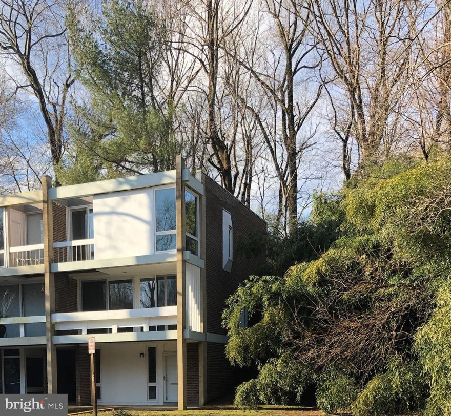 Renovated Charles M. Goodman-designed end townhouse in Hickory Cluster. 3 bed/2 full baths. Three-level. Entered for comp purposes. Sold before going to the market.