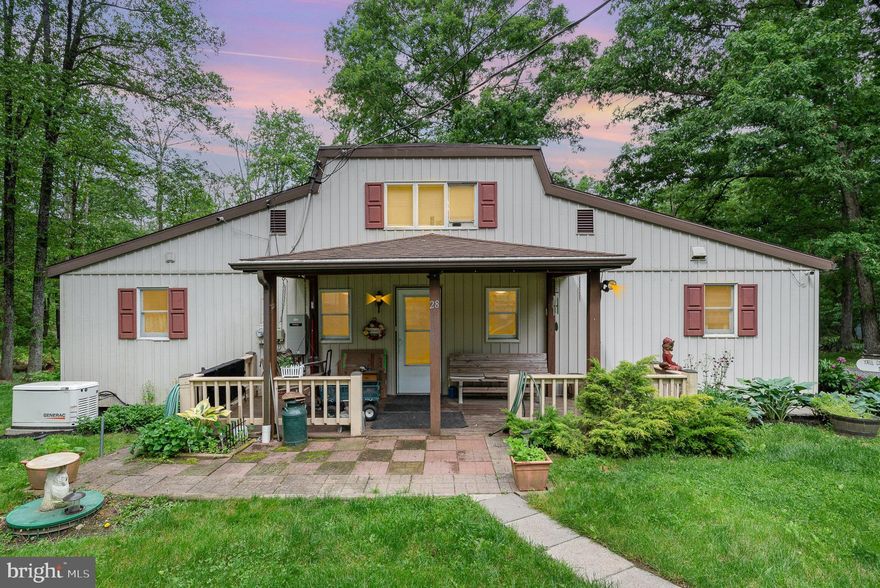 Welcome to 28 Pine Tree Dr in Lake Warren Estates.  This home has been lovingly cared for and is looking for a new owner.  New owner will enjoy the first floor master bedroom, 2 full baths on the main level along with kitchen, living room, dining room and laundry room.  Upstairs are 2 additional bedrooms.  Home has whole house generator which you will appreciate when you loose power.  Large detached 2 car garage with workshop has plenty of room for whatever hobby you may have.  There is an additional (non-buildable) lot beside that is available for an additional $15,000.  Lake Warren access is across from this great property.  Waste no time booking your showing today so you can enjoy the lake all summer long.