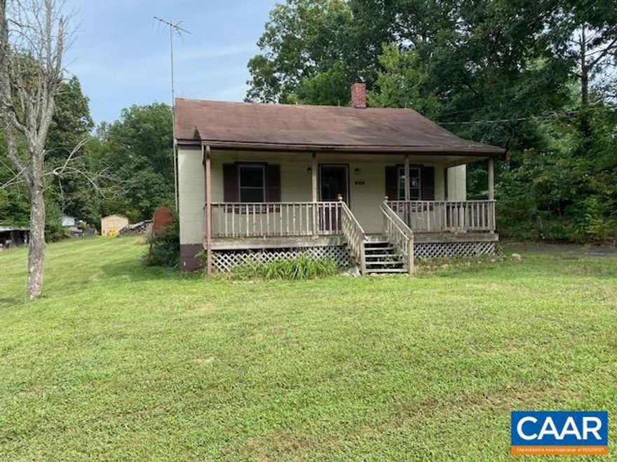 Investors! Cash Buyers Only. This 1020 square foot Cape Cod style home is a great value for the price. This 2 bedroom, 1 bathroom home, originally built in 1948, needs renovation, but has good potential! The property includes several outbuildings, including a storage shed and small pole barn.  This property encompasses 4 total town lots (Lots 5,6,7 and 8) and totals 0.68 acres.
