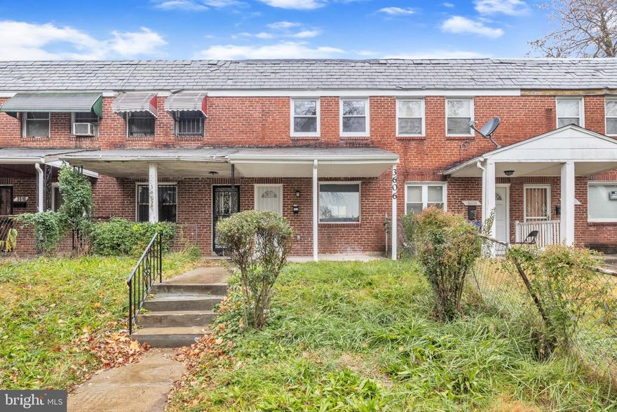 ONLINE AUCTION: Bidding begins 1/2/2026 @ 10:00 AM. Bidding ends 1/6/2026 @ 11:20 AM. List Price is Suggested Opening Bid. Deposit: $10,000.
 
This two-story, porch front townhouse is located in the Central Park Heights neighborhood of Baltimore city. Residents can enjoy the nearby facilities and attractions such as the MTA Metro Station and Pimlico Race Track. The property is vacant. The area provides easy access to major traffic arteries, Parks Height Ave and West Belvedere Ave, offering convenient routes to downtown Baltimore and other parts of the metropolitan area.