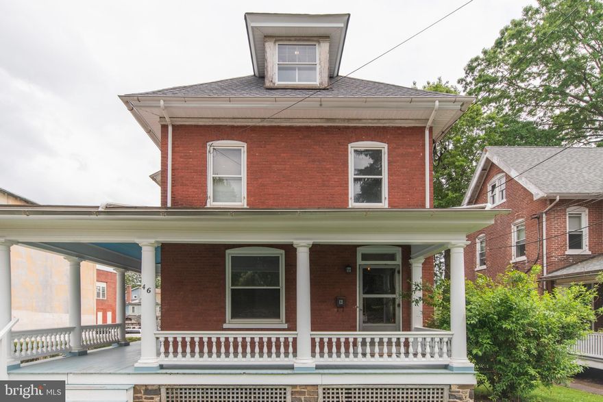 Fabulous 2 bedroom, 1 bath, lower level unit in Souderton, Completely renovated bathroom and kitchen. Close to parks, dining, shopping, and public transportation. This spacious apartment offers gorgeous hardwood floors and millwork  in the living room and bedrooms.  Both bedrooms offer ample closet space and ceiling fans.  A hall bathroom boasts tile surround shower with frameless glass door. The kitchen includes stainless steel appliances-dishwasher, microwave, refrigerator. , white cabinetry with crown molding,   Common laundry is located in the basement. Garage storage and parking is available at additional cost. Located in desirable Souderton Area School District.
