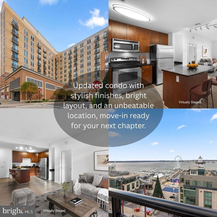 Discover luxury waterfront living at National Harbor with this stunning 2-bedroom, 2-bath condo at 155 Potomac Passage #713. Located in the highly desirable One National Harbor community, this modern 1,039 sq. ft. residence blends style, comfort, and convenience in one of the DC area’s most vibrant and sought after communities!

Enjoy a bright open floor plan with fresh designer paint, new plush carpeting, and luxury vinyl plank flooring. The gourmet kitchen features granite countertops, stainless steel appliances, and a large island perfect for entertaining. The primary suite offers a spacious layout with an ensuite bath and ample closet space.

Experience resort-style amenities including a rooftop pool and terrace with panoramic water views, fitness center, clubroom, and 24-hour concierge. Secure garage parking included.

Just steps from shops, restaurants, entertainment, and the MGM Resort, with easy access to Washington, D.C., Virginia, and major commuter routes. No capital contribution or front-foot fee — an exceptional value for buyers seeking a low-maintenance lifestyle.

✨ Live the Harbor lifestyle today! Schedule your private showing and make 155 Potomac Passage #713 your new home at the One National Harbor Condominiums.