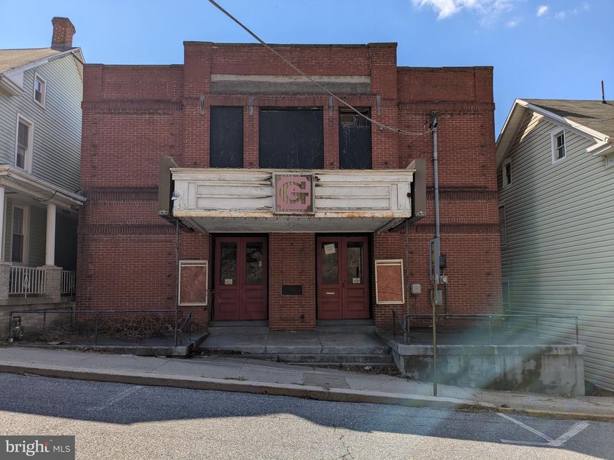 Rare opportunity to own a historic former theater in the heart of Glen Rock. Full of character and original charm, this unique property offers endless potential for restoration or redevelopment.

Previously featuring basement apartments and located in a mixed-use zoning district, the property offers a variety of possibilities for residential, commercial, or creative use. Vintage theater equipment will convey with the sale, adding to its authenticity and appeal.

The current owner began renovations but was unable to complete the project, leaving a blank canvas for the next owner.

Property requires full renovation and is being sold as-is. Interior contains a significant amount of materials and contents throughout—please use caution during showings.

A truly one-of-a-kind opportunity to bring new life to a piece of local history.