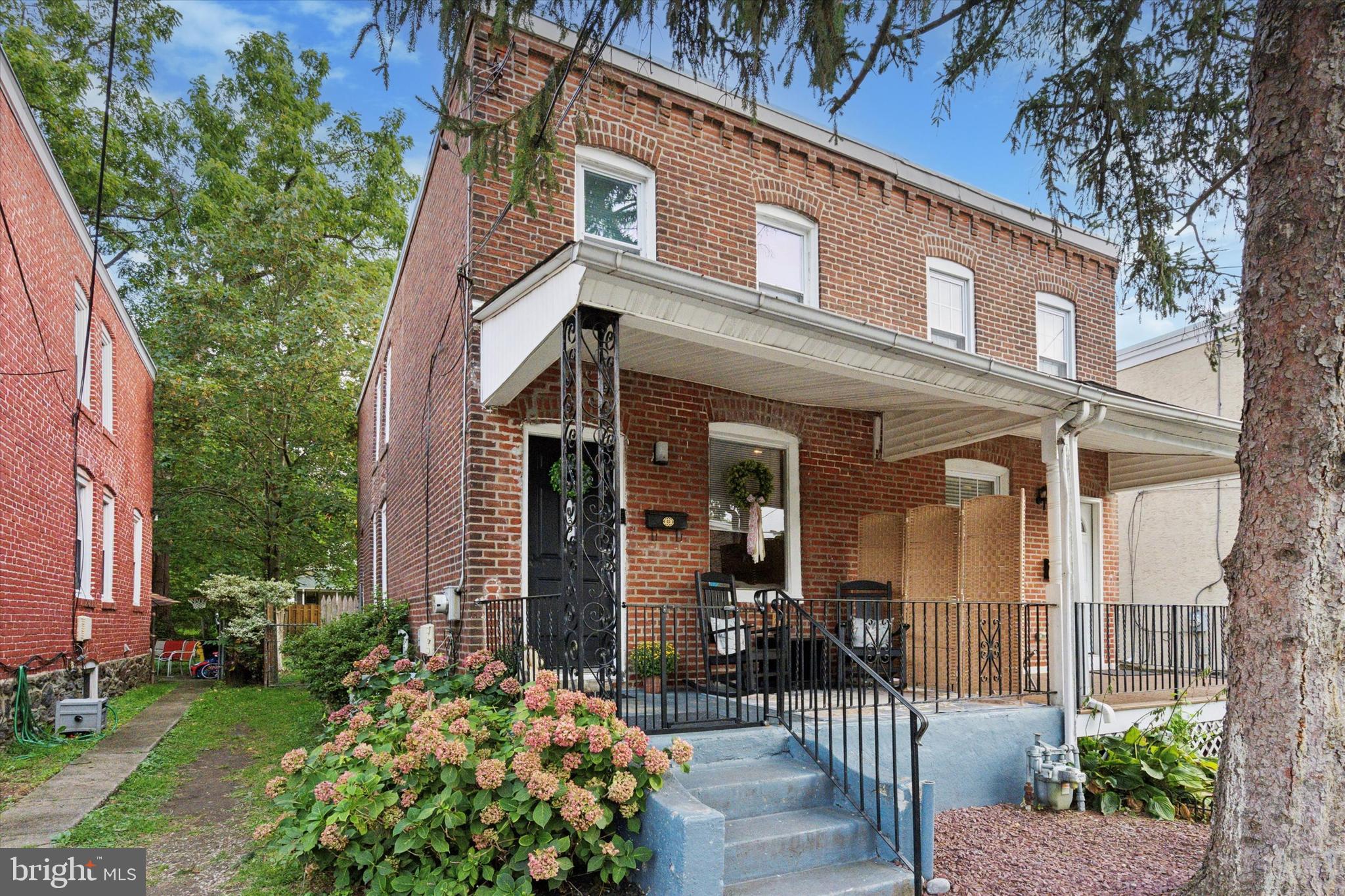 Say hello to 139 Walnut Avenue, nestled in the heart of Ardmore within Lower Merion Township. This 3-bedroom twin is conveniently situated within an easy walk of all that’s great about Ardmore…eating and drinking along Cricket Avenue, exciting nightlife on Lancaster Ave, great shopping at Suburban Square, or playing and exercising at South Ardmore Park. Entering from the wide front porch, you’ll be greeted by a cozy living space, with seamless access to the dining area and open kitchen. Off the kitchen you’ll find a fenced yard with a concrete patio and shed. Upstairs are three bedrooms, one of which makes the perfect home office. The home features a full bathroom upstairs and a convenient powder room on the main living area. The full-sized unfinished basement is perfect for storage, crafting or a play space. Many rooms have original hardwood floors, and the open stairway make the space feel airy and bright. Parking is easy on either side of the quiet one-way street. Perfectly sized and priced for first time buyers, investors or anyone wanting to be in the Lower Merion School district, make an appointment to see this home immediately as it will sell quickly!