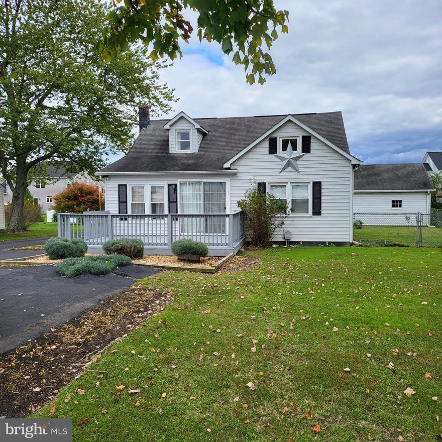 Great Location! Here is the opportunity to live close to  Beautiful Historic Leonardtown and avoid the town tax! Walking distance to parks, antiques and the best restaurants around! 3 bedrooms, two full baths. The fourth bedroom down stairs has been converted into a laundry room.  The owners suite has a space for a nursery or a walk in closet to fit your needs. Two large bedrooms upstairs have a shared full bathroom. Kitchen has room for a table. Separate dining area and family room with an extra bonus room off of the living room that could be used as an office or play room.
Outdoor spaces include a fenced side yard, decks on front and back of the home, Plenty of paved parking areas and a one car garage with extra storage space.
This home needs some improvements and is ready to make your own. Home is sold strictly AS IS. No repairs will be made to the home, priced accordingly.