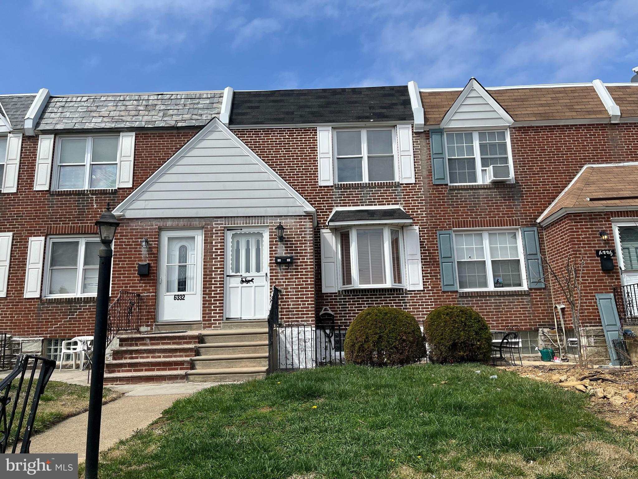 Welcome to Convenient Calvert Street! This 3 Bedroom Airlite has had same owner for 29 years! Located between Levick & Robbins, it's a short trip to Bridges of NJ, I-95 & Route 1, Bustleton Ave. Transportation & Shopping! There's a long front lawn, fenced cement patio, Decorator Steel Door - Foyer Entry w/spacious coat closet- the Front Bow Window (opens both sides) provides lots of light to the charming Living Room, Formal Dining room has a partial wood-panel chairrail, the wall is 1/2 opened to an eat-in white kitchen w/wood cabs. - tile backsplash, gas stove, dishwasher, garbage disposal, side by side refrigerator & ceiling fan. Upstairs is large main bedroom w/ w/w carpet, ceiling fan, 2 large closets on one wall & another smaller closet. The hall bath is tiled & has vanity sink & skylight, linen closet in hall; 2nd bedroom has closet, ceiling fan, w/w carpet as well as the 3rd bedroom. Downstairs you'll see the finished rec room w/dry wall, glass block windows, 1/4 bath (not used), recessed lights, w/w carpet - enter into laundry, mechanical room to see Gas H/Air Heater, Gas H/W, 100 ACB, Washer, Dryer & 2nd refrigerator. Exit to long rear fenced yard/driveway w/good cement - Rear Garage - windows have been replaced & there is Central Air! Roof flashings sealed and roof coated 1/3/24. Seller is Selling "AS-IS". See it today!