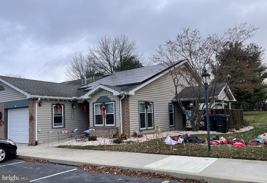 This 2 bedroom, 2 bath end unit home with 1-car attached garage has been lovingly cared for and waiting for you!  New HVAC system, New Water Heater, Updated Kitchen with quartz counters and plenty of storage, stainless steel appliances including a microwave convection oven and oven with air fry features!  New LVP and LVT flooring, updated bathrooms with walk-in showers and new vanities.  -- oh, did I mention the new windows, too?  Lawn mowing and snow removal is covered with the HOA.  The solar panels are leased are provide for low energy costs.  When the weather is nice, enjoy the private patio.  The location is convenient to shopping, medical facilities, major roads and the charming town of Boiling Springs.  Don't miss this great opportunity!