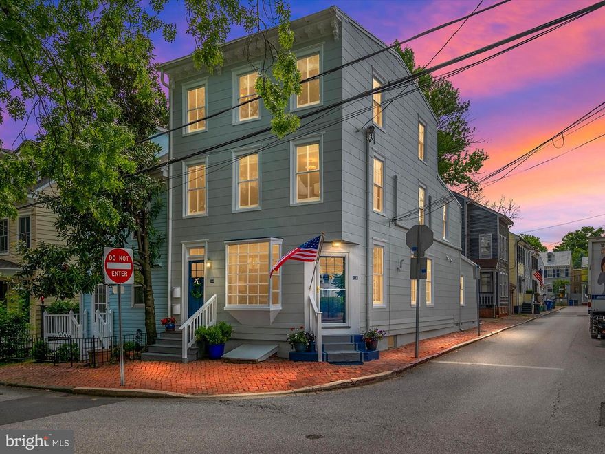 3 homes in 1 !!   This historic property presents a lucrative investment opportunity, comprised of distinct income generating components-three rental apartments plus an off street parking space.  The property is a perfect turn key opportunity for owner occupancy, long term rental and short term rental.  These rental units are ready to go on the market and ready to be rented.  No stone has been unturned.  You won't need to do anything to these units  !!
The first level features 2 bedrooms and 1 bath, a light filled living room, and great kitchen.  All the comforts you'll need in downtown Annapolis.  Gas heat and cooking, new A/C in 2023 and updated kitchen (2023) and bath.  Full size washer and dryer.   Solid wood flooring and fresh paint make this move in ready.

Go outside to the separate entrance and you'll find 2 one bedroom 1 bath apartments, fully remodeled and ready to go.  Each apartment has new Carrier split duct cooling and heating systems (2024), new appliances and have been freshly carpeted and painted.  The units share a stackable washer/dryer.
The possibilities of this building are endless.  Currently, the downstairs 2 bedroom unit is a profitable short term rental and the 2 upper units are licensed long term rentals.  The building is vacant so the skies the limit on how you decide to use this building.
Each apartment is separately metered.
Basement has storage.
Situated in the heart of it all.   Walk to everything.  Main Street is 2 blocks, Eastport is a short walk.  Marinas, restaurants, shopping and schools all within walking distance.  Recently painted inside and out, roof re-coated and sealed (May 2024) the house is lovingly maintained. 
 Hurry, this incredible investment will not last !!