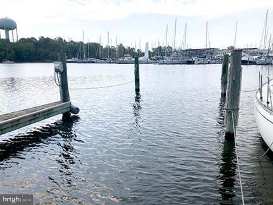 Must be a resident of Severn House to purchase this slip. 
Unique Boat Slip in Severn House - A72 - 40'+  slip - 16'+ wide/beam - 6' MLW 
Included - Electric, Dock Box & Water
A finger pier is available, you can drive up to the boat with your car to unload supplies.
HOA Fee: $83.07
Additional charges: $108.23 monthly assessment charge for Marina Infrastructure Project  (sea wall and boat slip) to be paid off in June, 2027