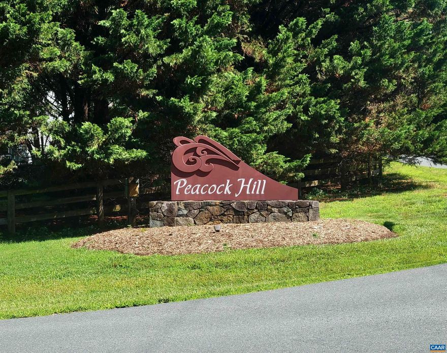 Extremely rare opportunity to build on a vacant lot in the desirable and beautiful Peacock Hill Neighborhood! Located on a cul-de-sac that backs up to Peacock Hill Community land, this 1.26 acre parcel is wooded, private and perfect to build your dream home! Short walk to the community lake, playground, and multiple trails and just a short drive to the tennis courts. 15 minutes to both Charlottesville and Crozet.