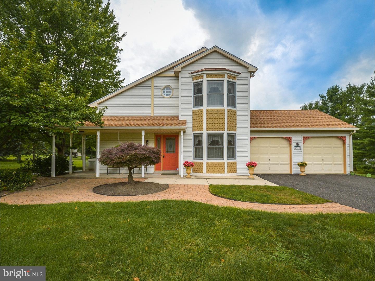 Welcome home to this immaculate, modern Victorian in Collegeville!  Set on almost 1.4 open acres, this custom-built home provides turn-of-the century style with 21st century features.  The front of this home welcomes you with a decorative paver patio leading to a wrap-around front porch.  Step through the front door and discover an open and spacious living area highlighted by gleaming wood floors, crown molding and a 2-story vaulted ceiling.  This room shines with plenty of natural light and is accented by a beautiful propane stove that heats the entire home during the winter months.  The hardwood flooring continues from the foyer and into the living room where you'll find a large bay window and crown molding.  The spacious eat-in kitchen has plenty of cabinet storage and countertop space for all your cooking and baking needs.  The kitchen has large windows providing lots of natural light and a back door that allows access to the backyard.  Once outside you'll find a covered patio that's just perfect for outdoor entertaining.  Back inside, a large laundry area and powder room complete this level.  Moving up the staircase to the 2nd floor, you'll find an open hallway that leads to a master bedroom with sitting area, an additional bedroom and a full bath that offers access directly to the master bedroom and the hallway. This home has a full basement, 2-car garage, central air conditioning, exterior whole house motion sensor lighting and a whole house standby propane generator.  All of this and a location that's close to major roadways, parks and shopping venues.