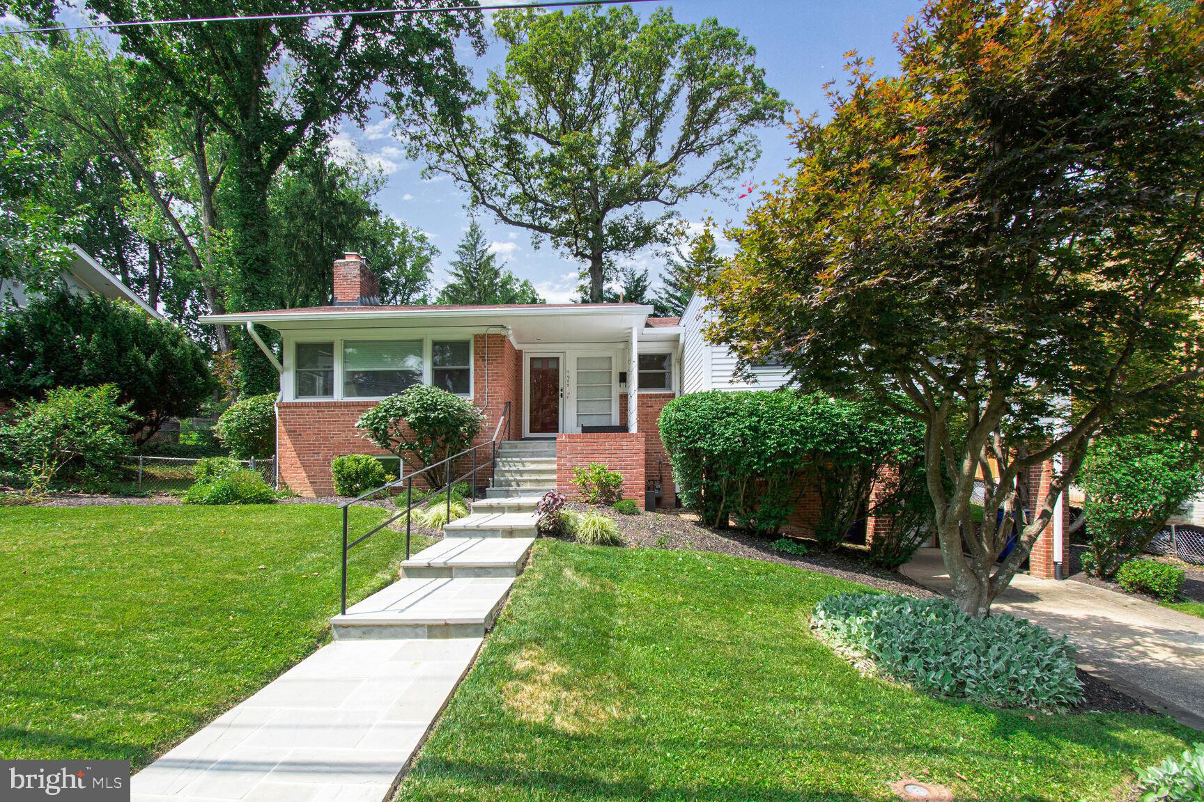 Updated and well-kept rambler in the quiet and convenient Rollingwood neighborhood of Chevy Chase MD. The main level features an open living room with vaulted ceiling and fireplace and a dining room that opens to a recently updated sunroom. Kitchen with upgraded cabinets, counters and stainless steel appliances. Hardwood floors and natural light throughout this level. Three bedrooms on this level including the primary suite with its own bath and two additional large bedrooms that share an updated bath. Plenty of closets. The lower level features a large family room, another bedroom perfect for guests, a full bath, laundry and utility rooms with extra storage along with access to the 1-car garage. Montgomery County Schools. Located a short drive to downtown Bethesda and downtown Silver Spring, this centrally located property is the perfect place to call home. Professionally managed. Available for a September 1st occupancy. Hurry it will go fast! Minimum 12-month lease - longer term preferred.