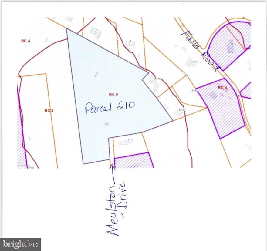 Gorgeous 6.99 acre wooded building lot in rarely available Falls Road Corridor.  Quiet rural setting, yet just minutes from  I-695 Baltimore Beltway and I-83 Jones Falls Expressway. No through street - providing greater privacy and no HOA.  Choose your preferred builder and build your dream home.   Property is on the left at the end of the Meylston Drive cul-de-sac.  Do not go past the Private Property/Do Not Enter signs.