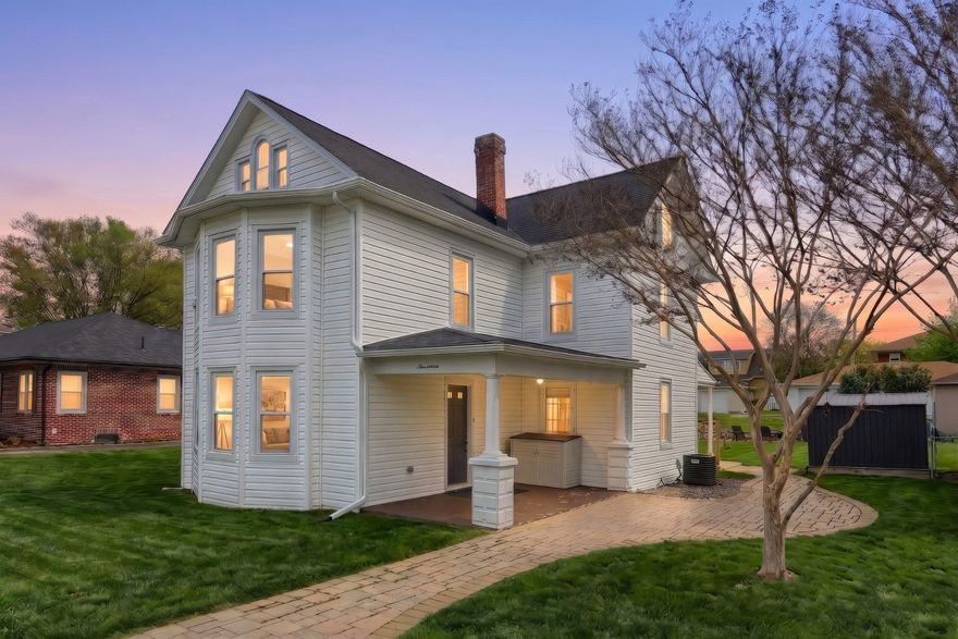 This charming unique Colonial home, nestled in the heart of the desirable MT WOLF BORO, offers a perfect blend of classic elegance and modern comfort. With a major renovation completed in 2019, and too many major updates to list here, this residence boasts 1,652 sq ft of thoughtfully designed living space, featuring three spacious bedrooms and two full bathrooms. Step inside to discover a warm and inviting interior, highlighted by beautiful hardwood and luxury vinyl plank flooring. Enjoy upgraded countertops and a formal dining area, perfect for entertaining. Natural light pours in through bay windows, enhancing the cozy atmosphere throughout. The exterior is equally appealing, featuring a level lot with a cleared front yard and a rear yard, perfect for outdoor activities. Relax on the patio or porch, surrounded by well-maintained stone retaining walls and play equipment. The property also includes a convenient shed for additional storage. Modern conveniences abound with essential appliances such as a built-in microwave, dishwasher, and gas oven/range. The main floor laundry adds to the home's functionality, while security features like exterior cameras and a fire detection system provide peace of mind. This home offers off-street parking in the back and easy access to local amenities. Experience the comfort and charm of this delightful property, where every detail has been designed with care.