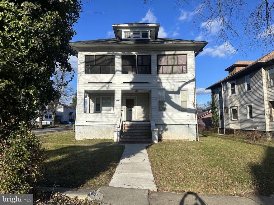 ATTENTION BUY AND HOLD INVESTORS!!

Welcome to 3516 Springdale Avenue, a prime three-unit rental property nestled in the heart of Baltimore, offering a lucrative opportunity for savvy buy-and-hold investors. This strategically located investment property presents a compelling proposition with its mix of two currently occupied units and one vacant unit awaiting your personalized touch.

The property has immediate income generation. The two occupied units contribute to a steady cash flow, while the third unit offers an excellent canvas for enhancement, allowing investors to increase the property's overall value.

Situated in a vibrant neighborhood, 3516 Springdale Avenue enjoys proximity to local amenities, schools, and public transportation, making it an attractive option for tenants seeking convenience and accessibility. The property's location also enhances its potential for long-term appreciation, adding an extra layer of value for investors looking for sustained growth.

As the real estate market in Baltimore continues to show promise, this three-unit rental property stands out as an exceptional investment opportunity. With a mix of existing income and the potential for increased returns through strategic improvements, 3516 Springdale Avenue is a solid foundation for a robust and diversified investment portfolio.