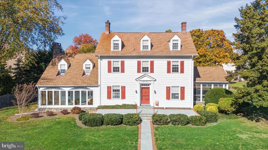 Welcome to this gorgeous and stately 1870's  home located in popular Brandywine Hundred.  This exquisite 6 bedroom, 4 bathroom home showcases timeless craftsmanship, including 9' ceilings and recently refinished hardwood floors throughout the first and second floors.  As you enter, you are greeted by a formal entryway leading into the large living room, complete with coffered ceilings, crown moldings, and a cozy fireplace. The dining room boasts a charming bay window, large window and corner cabinet, perfect for hosting elegant dinner parties. The spacious kitchen boasts an island cooktop, sub zero refrigerator, double ovens, and two skylights flooding the space with natural light. It also features tile backsplash, roll out drawers, and two pantries for ample storage. The adjacent breakfast area has plenty of space for large gatherings and opens to the rear paver, patio walkways. The family room is a warm and inviting space with wood paneling, exposed beams, and another fireplace. French doors lead to a sun porch with upper transom and large crank-out windows, providing a seamless indoor-outdoor living experience. The first floor is completed by a new full bath with tile floors; walls-wheelchair accessible. The second level of the home boasts a large primary bedroom with 3 closets and a full bathroom. This floor also has a convenient second-floor laundry room and three spacious bedrooms and a full bath. The top floor features brand new carpeting, two additional large bedrooms and another full bath. Updates to the property include a 7-year-old roof, 10-year-old mini splits for efficient heating and cooling, a 3-year-old hot water heater, vinyl siding, a new sewage pipe, and a new sump pump. The detached 2-car stone garage offers an unfinished upstairs storage area that could be transformed into a rec room or home office. The exceptional grounds include lovely landscaping, mature trees, paver patio and walkways. Enjoy the grounds while sitting on the front sun room or the side screened porch. This stunning home is truly a must-see with its meticulous attention to detail, modern updates, and charming character throughout. Don't miss out on the opportunity to make this timeless treasure your dream home!