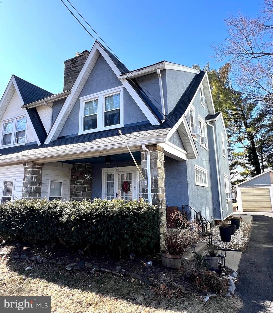 Welcome to 626 Country Club Ln. Havertown – a fantastic opportunity for buyers seeking a well-located home in a highly desirable, family- and pet-friendly neighborhood. Situated within walking distance to shops, this 4-bedroom, 1-bathroom home offers 1,507 square feet of thoughtfully designed living space, enhanced by abundant natural light and beautiful hardwood flooring throughout most of the residence.

One of the standout features of this home is its tranquil backyard, which backs onto the picturesque Country Club, providing both a serene view and added privacy. The front porch welcomes you into a spacious family room, complete with a wood-burning fireplace, perfect for cozy gatherings. Adjacent to the family room, the formal dining room offers ample space for a large dining table and additional cabinets or a bar area. The charming kitchen, featuring stainless steel appliances, leads to a convenient bonus pantry area. Upstairs, you'll find three  bedrooms and a fully updated bathroom. The third floor encompasses an entire bedroom, which can serve as a versatile space – ideal for an office, playroom, fourth bedroom, or any combination of these options.

Recent year upgrades include electrical improvements throughout, including Lutron smart switches, a newer Bilco door, and a roof that was replaced just a few years ago. The windows on the second and third floors are also relatively new. Additionally, the property features a detached garage, off-street parking, and is located within the highly sought-after Haverford School District. Convenient access to shopping, restaurants, a local skating rink, and public transportation.  On the quiet one way street, very close to school!  Whether commuting for work or enjoying the vibrant community, everything you need is within easy reach. Don’t miss the chance to make this house your home and unlock its full potential.
Please take off shoes or use shoe covers upon entry.

Radon tested 5/1/2025 and came back as "PASS". The result is uploaded. 
Termite Report is uploaded, stating  "No Treatment Recommended". 
No Knob and Tube in the house.