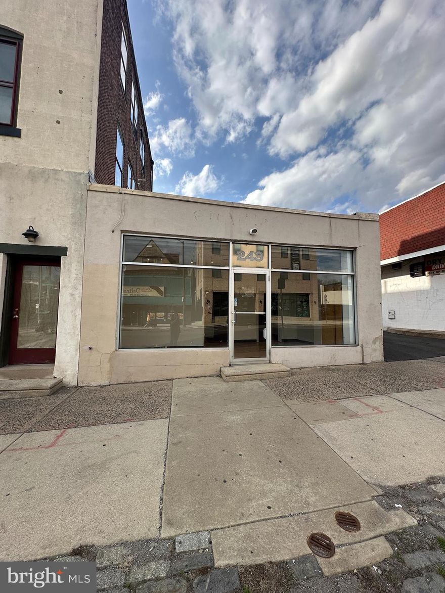 Large Commercial space located in the heart of Historic Germantown off of W. Chelten Ave. and Pulaski. This space is near other commercial spaces and the corner of a busy intersection with lots of foot traffic, street visibility and a 10-15 space shared parking lot in the rear. Located just minutes away from all forms of transportation (26, 53, J and Chestnut Hill West Line) , which allows for an easy and convenient commute to Center City, Chestnut Hill and various other areas. Inside the 1500 sq. ft. space are 5 rooms and a   bathroom. Upon entering the front door there is a large open space that leads to a master office and three smaller office spaces, and a half bathroom. Electric, Gas and Water is paid by tenant. Other rental units available for a similar price. Please inquire. The space has previously been used for a Karate Studio, Dental office and Pharmacy. Handicap accessible.