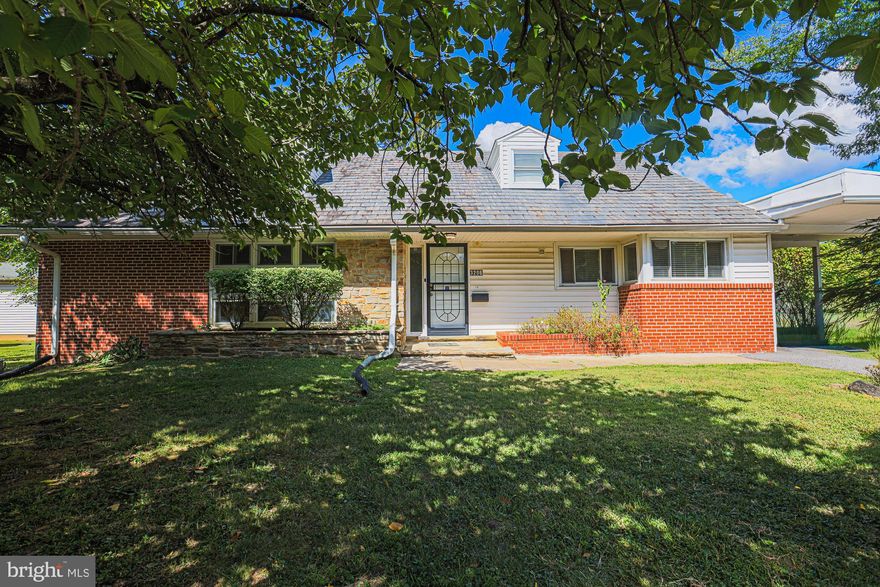 Rarely available 5 bedroom 3.5 bath large brick cape cod. Well maintained by owner of 30+ years.  Main floor has entrance foyer, 8.5 foot ceilings, 3 bedrooms 2 baths, kitchen with breakfast area, large dining/living room with picturesque windows looking out at 1/3 acre lot, wood floors,  first floor den.  2nd floor has 2 bedrooms, full bath and sitting area.  Huge lower level.    HVAC from 2021, water heater 6 years old, double pane windows.