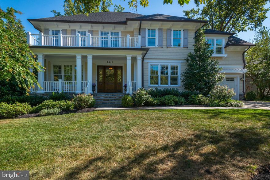 This is the beautiful home you've been waiting for!  Gorgeous architecture, exceptional quality & tons of space located a short jaunt to downtown Bethesda!  Sited on a large flat private lot w/ stunning kitchen, huge bedrooms w/ ensuite bathrooms, 3rd floor w/ fam room, BR & full BA, gym, elevator shaft, generator, front porch, on & on. Steps to paved path at Glenbrook Rd.  Hurry! Won't last.