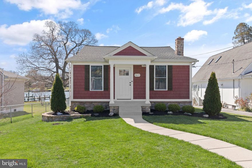 Boaters Dream - Premium location * Many updates include flooring, fresh paint, updated kitchen and baths, and much more.  
*  Vaulted ceilings in main living area. * Newer kitchen includes plenty of counter space and upgraded stainless steel appliances. *   Finished basement ads more living space that can be used as a second family room or fourth bedroom. * A second full bath and ample storage space in basement. * Close to many restaurants and only minutes from the bay by boat. * Pier and bulkhead only 4yrs old.  Includes composite decking, electric and 10k lb boat lift. * Deck, hot tub, large level yard great for entertaining.  New blacktop parking for five or more vehicles.  Small garage for even more storage * This home has it all with nothing to do but move in * Battle Grove Elementary - Sparrows Point Middle and High Schools *