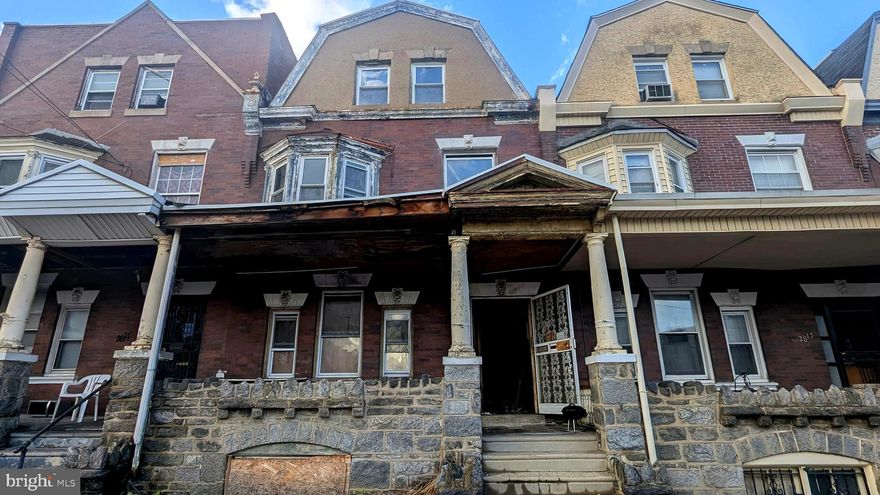 Discover a prime investment opportunity in the heart of Philadelphia (North). This 1925-built interior row townhouse offers 1,470 sq. ft. of potential, perfect for savvy investors looking to capitalize on the growing rental market. There's ample room for creative renovations, allowing for increased rental income or resale value. The contemporary design and masonry construction provide a solid foundation for future enhancements. The property is situated in a vibrant neighborhood, with on-street parking available, ensuring convenience for tenants. Seize the chance to transform this blank canvas into a lucrative asset in a thriving area. Don't miss out on this opportunity to enhance your real estate portfolio!  Please call agent with any questions. Bring All Offers!!

Drive By Showing Only Property Is Not Safe To Walk Through

 AS IS Condition. 

SELLER WILL NOT MAKE ANY REPAIRS THIS IS A FULL MAJOR REHAB NEEDED PROPERTY. 

Drive By Showing Only Property Is Not Safe To Walk Through