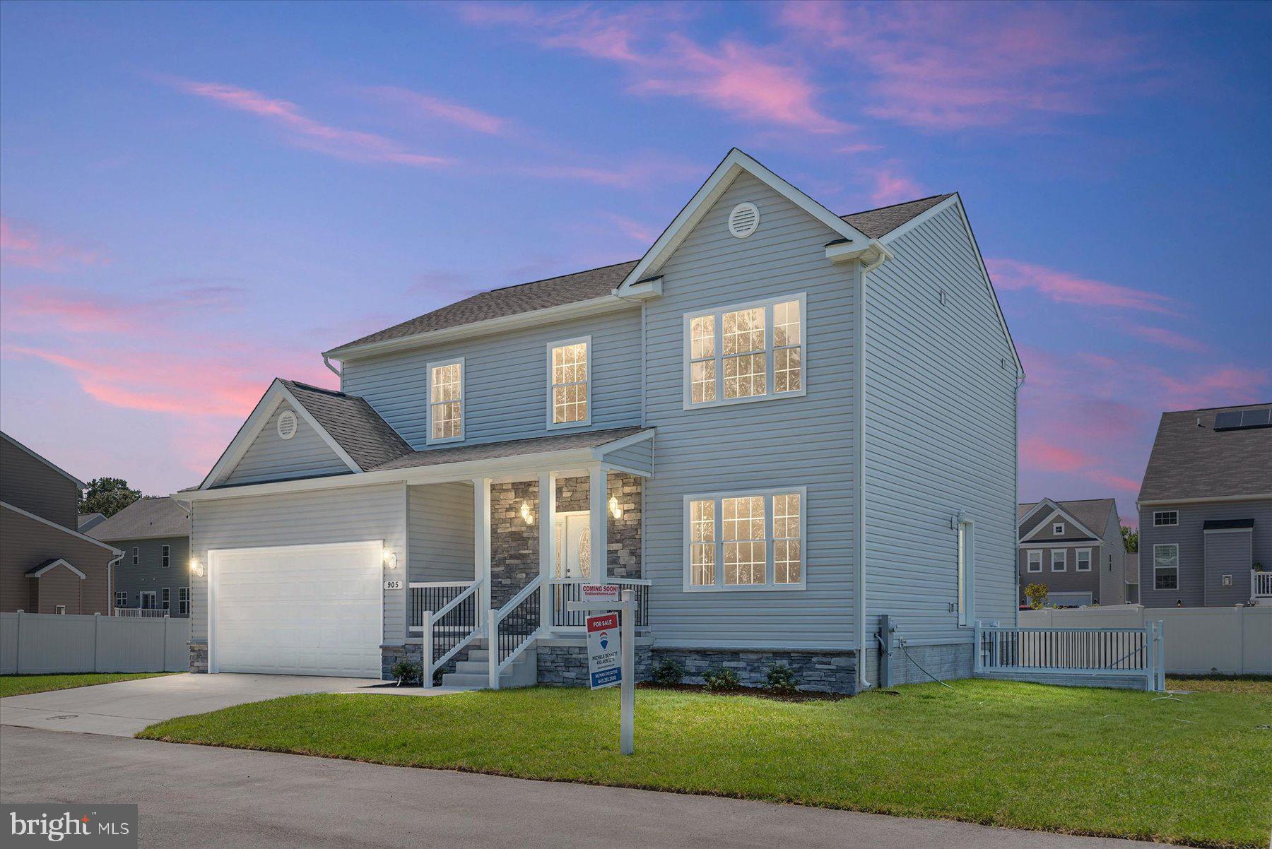 IMMEDIATE DELIVERY! Be Home for the Holidays in the LAST HOME IN PERRY'S LANDING! This BRAND NEW BEAUTY with great Curb Appeal, offers an Open Concept Floor Plan and 9' Soaring Ceilings!! It's all in the details with this Builder, featuring Four Generous-sized Bedrooms on Upper level including a Spacious Primary Bedroom with Tray Ceiling and an inviting Soaking Tub/Separate shower, created with Custom Tile finish. Three additional Bedrooms, all include Ceiling Fans, share another Full Bath. The Main level, with Natural light filtering throughout, will meet ALL your entertaining needs with The HUGE Family Room with Gas (propane) Fireplace, and adjoining the Gourmet Kitchen, that even the Best Chef would be jealous of! Some of the highlights include Deluxe 42' White Cabinetry, w/ upgraded Granite Countertops, Gas (propane) Cooktop, Stainless Steel Deluxe Appliances and a Double Wall Oven and Large Pantry! And not to be forgotten is the 6 foot Kitchen Island, with Granite Top Overhang for seating--- "THE" Place" that everyone is sure to gather! A Large Separate Formal Dining is conveniently located off the kitchen, awaits for your next family gathering. The handsome premium flooring and upstairs bedroom carpeting selection compliment the Custom Neutral Paint throughout. In the lower level, a full unfinished basement awaits your vision for expansion and the 2 car garage complete the home. Situated on a private non-thru road of 4 Brand New homes, Perry's Landing is centrally located to all major thoroughfares, shopping and restaurants. NO HOA FEES! *Builder's Lender offering the 2/1 Buydown Program, Discounting Interest Rate by 2 Whole Percentage Points! Inquire within!