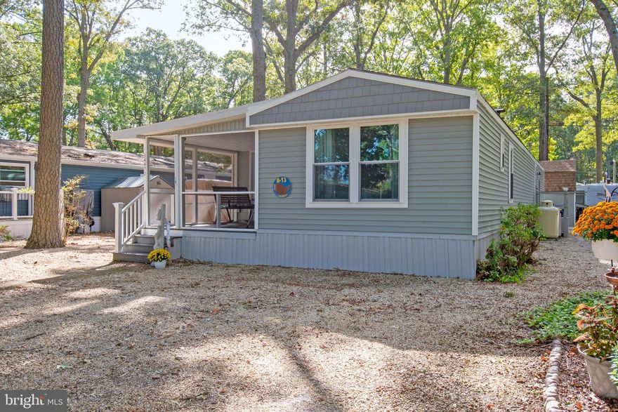 Welcome to this beautifully updated 1986  3 bedroom, 2 bath with an enclosed porch and upgrades throughout. The home is being offered with lot rent included until August 1st, 2026 and pool membership for the 2025 season. Listed at $160,000, the lot rent is $873/month and includes sewer, trash removal services, and general amenities.  Leaf clean-up services are paid and included through April 2026.  New shed roof in 2024 and shed is equipped with electric.  2015 golf cart with charger is included with sale!  New siding, insulation and house windows in 2023 with new underside plumbing in 2018.

Discover your dream of affordable waterfront living in West Bay Park, a gem close to Lewes, Rehoboth Beach, and Dewey Beach. Our newly listed home offers you the luxury of resort community living with marina access without the hefty price tag. This home is part of a vibrant community where scenic waterfront views and amenities of higher-priced neighborhoods come as a standard.
West Bay Park offers a unique opportunity to enjoy a serene lifestyle near popular Delaware beaches.
 
Embrace the chance to make this charming house in West Bay Park your new home!