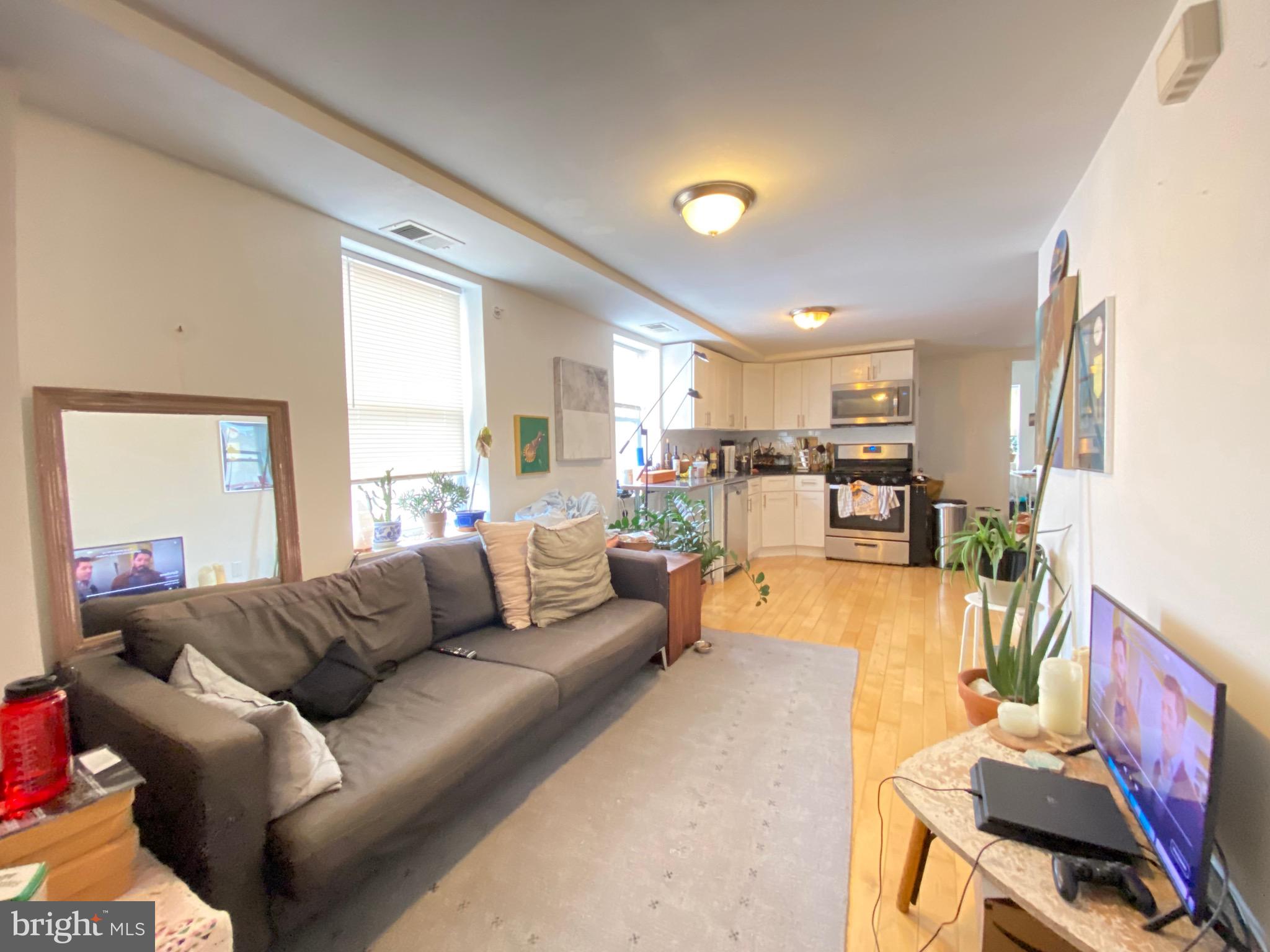 Available August 1, 2025! Video tour available!
Check out this beautiful 2 bed/1 bath apartment in one of the most fun neighborhoods in Philly - Fishtown! Just a short walk to popular bars, restaurants, other fun places, public transportation, and grocery & convenience stores.
This apartment with a modern interior is on the third floor so you have a lot of natural light! Perfect for plant lovers. You have a gas stove which is amazing for cooking, a full dishwasher, stainless steel appliances, a garbage disposal, central AC & Heating, and rooms that can easily fit a queen-sized bed, desk, dresser, and more! Perfect, affordable place for someone who wants a modern place and for a reasonable price. Tenants pay for electricity, gas, wifi, and a small water fee per person. 650+ credit score & 3x the rent income to qualify. Pets are ok with a pet deposit. No pet rent.
