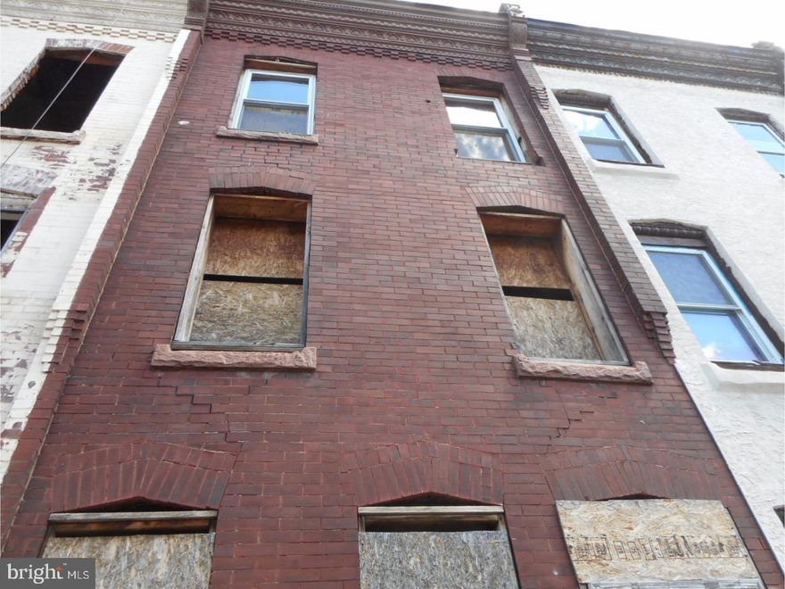 Property is sold AS IS WHERE IS. Seller makes no representations or warranties of any kind with regards to zoning or property condition. Tri-plex Shell ready to rehab. Shell is mostly studded. Temple University Area. Property being sold for cash only, "AS-IS". Seller may or may NOT clean out property prior to settlement. Buyer responsible for any U & O or resale requirements, if applicable. Motivated Seller. Exercise caution while showing property, enter at own risk.