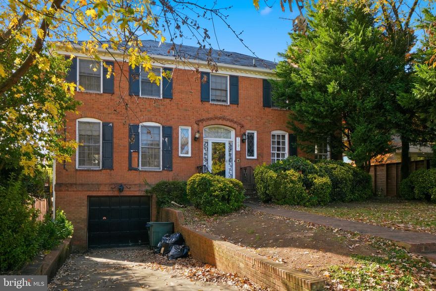 So much potential in this classic brick home on approx. 9700 SF lot; needs complete reno or new build; photos and video are true to life, but personal belongings have been removed; sold strictly AS-IS*Will likely not pass appraisal for conventional, VA, or FHA loans*Colonial architecture with great sunlight; was a grand entertaining home in its day*Baths on every level; open concept kitchen-family room*Three fireplaces (living room, family room, rec room)*Relatively level lot gently slopes at rear where there's a short "alley" whose status is unknown*Backyard offers in-ground swimming pool, sheds, outdoor bar area, and patio*Deep attached garage also has built-in half-bath and double oven*Unbeatable location on the border between well-known neighborhoods of Georgetown and Palisades; many retail and dining options in each*Excellent convenience to Georgetown, Georgetown Univ. and hospital, Kennedy Center and National Mall, Arlington/Rossyln via Key Bridge, Canal Rd.  to McLean, Tysons Corner, and Maryland*EZ to hiking path along the Potomac*No open houses; shown by appointment-only with 24 hrs. notice.  Do NOT walk lot without listing agent being present.