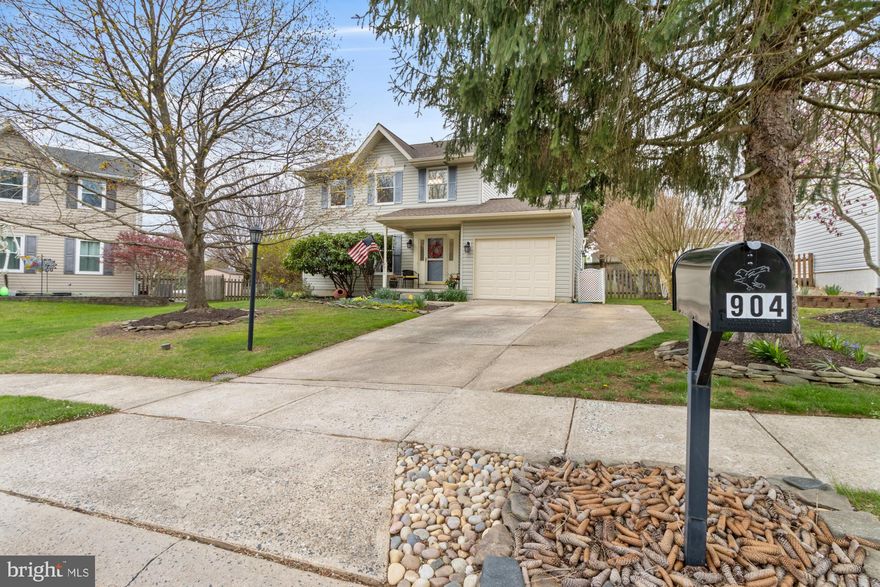 On a prime court location and across from woods, this lovely home has a 'warm and welcome' feel that carries throughout, not to mention major updates, so you can buy with confidence! The sunny Kitchen is remodeled (2020) with  42" cabinetry,  a 4-stack of drawers, quartz counter, subway tile backsplash, a deep sink, stainless steel appliances and Pantry closet.  The  Breakfast Room offers attractive yard views and opens through double sliders to a wrap-around TimberTech AZEK deck (25'8" x 21').  In addition to the remodeled Kitchen, there's a new A.O Smith Water Heater (2022), new Sump Pump (2024), new Garage Door (2024) and the attic was recently insulated (2020) through the BGE efficiency program for energy savings. Smartly laid-out Lower Level offers a comfortable Family Room space, plus a bright additional BR with a large egress window and closet.  There's also a nicely sized Utility/Storage Room (15'x14') and  3-piece rough-in plumbing is already installed for a future full bath in the Lower Level. Roof replaced (2016) with GAF Timberline HDZ shingles, carrying a Limited Lifetime Warranty. The garage offers built-in storage and a garage door opener.   Fenced yard includes a fire pit and roomy shed (8'x12'). You'll love sitting on the deck on a warm summer evening with the soft glow of the solar landscape lighting-a tranquil escape right in your own backyard! Lots of mature landscaping featuring  Cherry Tree, Crepe Myrtles, Lilac, Azaleas, Forsythia, Rhododendron, perennials and more! Make your appointment today to see this beautiful home!