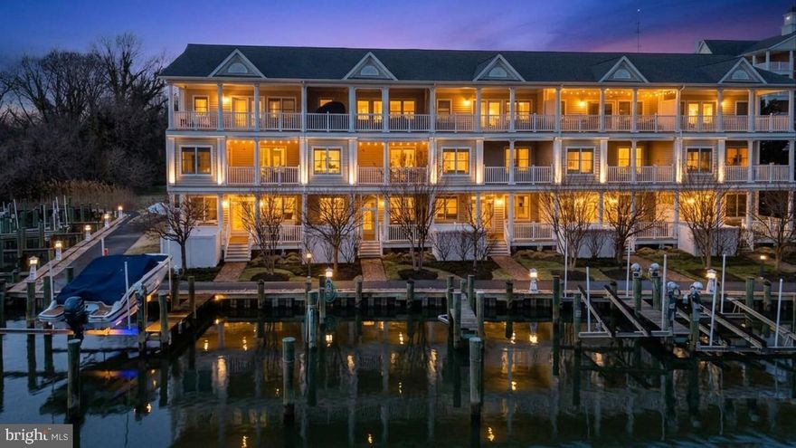 Experience effortless waterfront living in Waterside on Cambridge Creek, where sweeping water views, three screened decks and a deeded deep-water boat slip create the ultimate Eastern Shore retreat.

This three-level residence lives like a single-family home, featuring nearly 3,000 square feet of light-filled interiors with coastal contemporary finishes. The main level offers open-concept living and dining areas and a spacious kitchen with granite countertops, stainless steel appliances, island seating and ample storage, all flowing to a screened deck overlooking the water.

A versatile entry-level family room with full bath and private screened porch provides additional living or guest space. Upstairs, the waterside primary suite features vaulted ceilings, a large walk-in closet, spa-inspired bath and private screened deck, along with a bonus office or studio nook.

Located just blocks from downtown Cambridge, enjoy easy access to dining, shopping and waterfront activities. A rare opportunity for a full-time residence or lock-and-leave getaway with direct boating access to the Choptank River. 


 Approximately 3,000 square feet per floor plans. Tax record square footage may differ; buyer to verify.