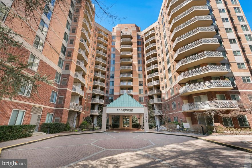 Experience comfortable, low-maintenance living in the heart of downtown Bethesda at
The Chase at Bethesda. This functional two-bedroom, two-bath condo includes a
separately deeded garage parking space, additional storage space, and offers an ideal
blend of convenience, comfort, and location. The building is known for its prime downtown setting and easy access to major commuter routes, Washington, DC, and the many restaurants, shops, parks, and trails
that make Bethesda such a desirable place to live. The building is located directly across from the entrance to the Bethesda Metro station (Red Line), providing fast and effortless access to Washington, DC—and everything it offers—as well as convenient connections to Virginia and Maryland. The location also
offers quick access to I-495 (the Capital Beltway), the region’s main artery connecting Maryland, DC, and Virginia. Just few walking moments away, Bethesda Row offers an exceptional array of shopping, dining, groceries, Movie Theater, and everyday services, all within walking distance. Equinox, a renowned fitness club with locations worldwide, is just one block away. Inside, the home features an open layout that connects the kitchen, dining, and living areas, creating an easy flow for everyday living and entertaining. Sliding glass doors bring in natural light and open to a private balcony. The kitchen offers granite
countertops, ample cabinetry, and stainless-steel appliances, while the unit also
includes an in-unit washer and dryer and a fireplace for added comfort.
The primary bedroom provides generous closet space and a private en-suite bath. A
second bedroom and full hall bath offer flexibility for guests, a home office, or additional
living space.
Residents of The Chase enjoy a full-service lifestyle with amenities that include an
outdoor pool and jacuzzi, tennis courts, landscaped grounds, controlled access, garage
parking, and concierge services. The building is pet-friendly, making it a wonderful place
for residents who enjoy the companionship of pets. Both the staff and residents create a
warm, friendly, and supportive community.
The address is being assigned to Bethesda
Elementary School, Westland Middle School, and Bethesda-Chevy Chase High School.

This is an excellent opportunity for anyone seeking a centrally located Bethesda home
with garage parking, premier Metro access, strong building amenities, and proximity to
highly regarded schools.