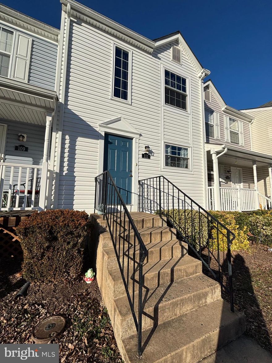 Welcome to this very well maintained bright and airy 2 bedroom townhome with new siding and gutters, remodeled full bath with transferable lifetime warranty, new flooring throughout, replacement windows, new HVAC & water heater and new electrical outlets.  Walk-out basement with bathroom rough-in is ready to finish.  Community boasts a community center, pool and playgrounds.  Very conveniently located just seconds from shopping, medical, dining, commuter lot and I-95 and minutes from Marine Corp Base Quantico.