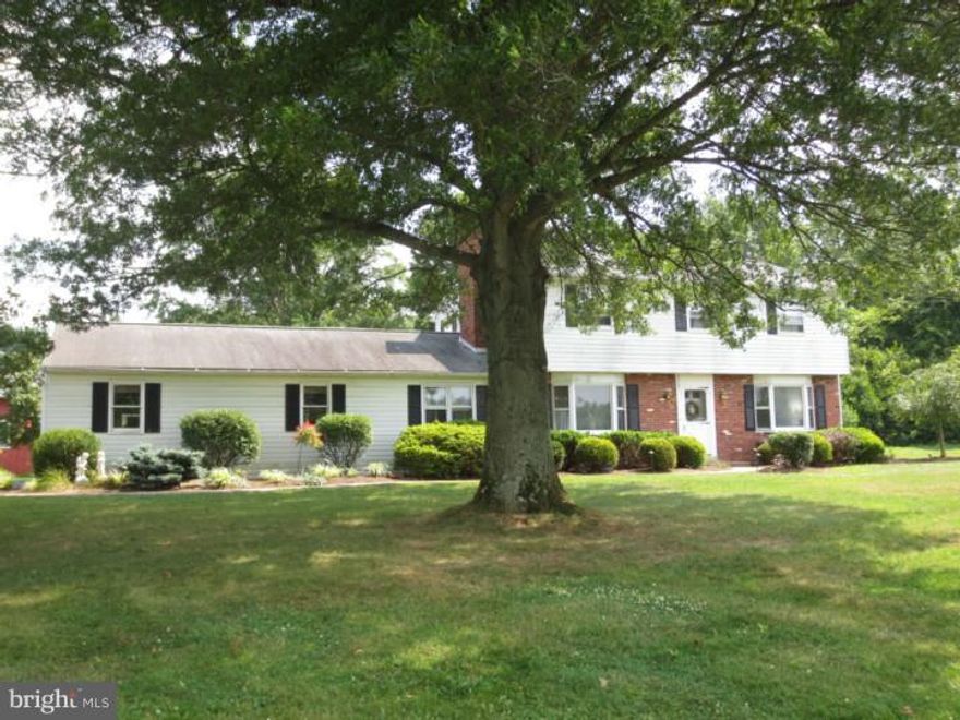 Classic 2 Story Colonial nicely situated off the road.  Close to Evansburg State Park plus shopping and dining in the quaint village of Skippack.  Center hall entryway flanked by living and dining room.  Open and bright kitchen with sufficient cabinets, countertop workspace and access to the rear patio and yard.  In the winter you can curl up with a good book by the fireplace in the cozy den.  Upstairs features 3 good sized bedrooms, an updated full hall bath with tile floor, and the master bedroom with separate bath.  Hardwood floors are present throughout most of the home. A two car garage plus a second detached garage with two bays on the front and one bay off the rear.  Ideal for self employed contractor or automotive buff.