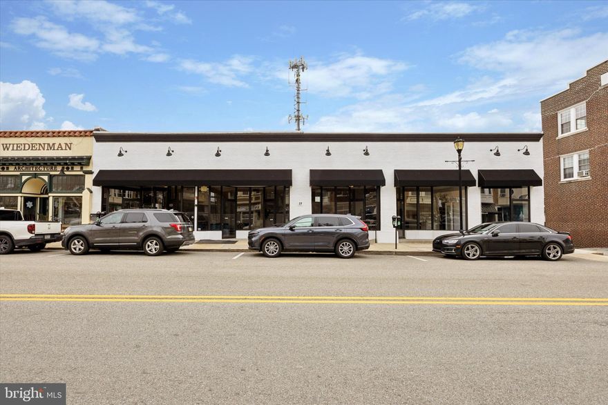 A Great Opportunity in the highly visible Oakmont Restaurant and Business District! Over the years, you may know it as "The Rock", "Kangaroo U" or "Mapes 5 & 10"! This renovated expansive building is a wonderful opportunity and location to consider for your business or development. Located in the center of Havertown, rarely do you find over 6,900 sq/ft of open C-3 commercial space. The property includes 5 entrances (glass store front doors and panels) along the front of Eagle Road that lead into very large open spaces 17 ft+ high ceilings. Great features include skylights (filling the spaces with natural light), a large basement space (under the left 2/3s of the building) and partitioned spaces for multi use. The basement space provides easy storage and over 3500 sq/ft of below grade space. Recent improvements include a completely new roof (2022) with new Skylights, Freshly Painted Exterior & Interior, New flooring (carpeting and vinyl plan), new kitchenette, basement perimeter drain for waterproofing. You'll also find 2 large multi stall bathrooms, as well as private bathrooms along the back of the building and exits leading to the parking lot of the previous Haverford Twp building. Over the years, the building was fitted out with fire suppression system and various improvements to the electrical service. Gas service is also available on the property. With great visibility (high traffic count), walkability and other successful vendors and restaurants lining this block, realize your vision and make this the next great storefront on Eagle!