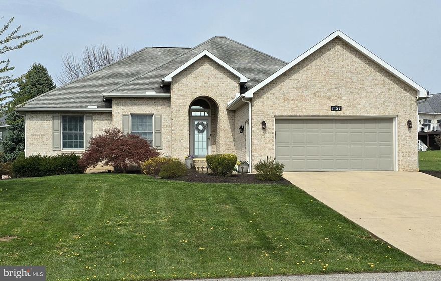 OPEN HOUSE IS CANCELLED.  Stop out to tour this incredibly beautiful spacious 3 BR/3BA rancher which exudes quality construction throughout.  Located in the lovely award-winning master planned golf course community of Penn National.  Rated as one of America's top 50 master-planned communities.  Home features a large primary suite with walk in closet and primary bath.    2 additional bedrooms on main level. custom kitchen with super wide professional series refrigerator/freezer, wonderful large laundry/butler panty room on main level with cork flooring. 4 season room/sunroom off kitchen. 3/4 finished lower level with an office, a rec room area and 2 rooms the sellers use for additional bedrooms and 1 full bath.  Lots of storage