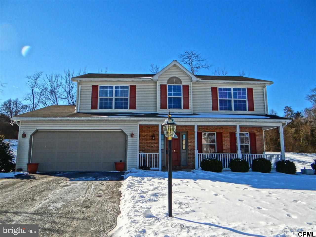 Well maintained & tastefully updated traditional 2 story, conveniently located in South Maintain Estates Community. Kitchen w/ ceramic tile floor, stone backsplash & pantry. Dining Area w/ updated flooring and waynescoating. Family room with open feel & access to private deck/patio area that is great for outdoor entertaining. Nicely finished basement offers extra family room and potential 5th bedroom.