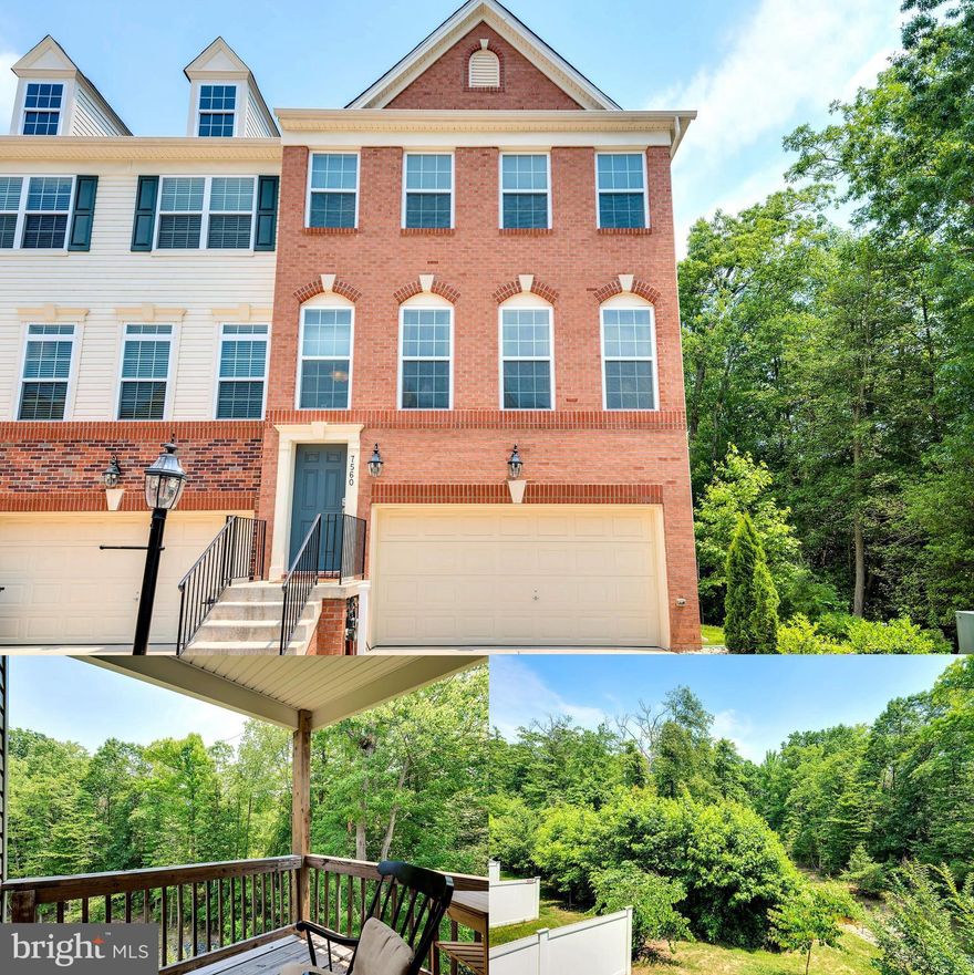 Beautiful (almost new) End Unit TH on a hard to find corner lot w/private wooded views!!! Open floor plan w/2760 sqft* Huge eat-in kit w/42"cabnts, granite, ss applncs, island, covered deck* Master w/soaking tub,sep shower, 2 closets, private balcony* Spacious bedrms & 3rd flr laundry* Large LL rec rm w/covered patio* Enjoy Tanyard Spring amenities... Clubhouse/dog park/pool/gym/tennis & more!!!