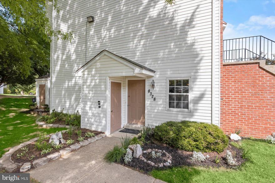 Welcome to this beautifully maintained 2BR/2BA piggyback-style townhouse condominium offering true one-level living with no stairs—perfect for ease, comfort, and accessibility. This unique ground-floor condo is filled with natural light from numerous windows throughout and features an open layout ideal for both everyday living and entertaining. Thoughtful upgrades include luxury vinyl tile flooring, modern lighting fixtures, updated blinds, and stainless appliances, all contributing to a fresh, move-in-ready interior. 2 in 1 Washer/Dryer. The inviting kitchen blends style and function, while the spacious living areas offer flexibility and warmth. Outside, enjoy a private rear patio surrounded by well-tended gardens, vibrant flowers, and a storage shed—creating a peaceful setting for outdoor relaxation. The community grounds are equally well maintained and offer two playgrounds and a picnic area for residents to enjoy. Two reserved parking spaces are conveniently located directly in front of the unit (towing enforcedt, adding to the home's everyday ease. NOA/Condo Fees include EXTERIOR MAINTENANCE: (roof, siding, concrete steps, common area lighting, exterior water valve maintenance), LANDSCAPING: (lawn care, shrub & tree trimming and removal, planting and snow removal).  Ideally situated just minutes from local amenities and major attractions, you'll find CVS Pharmacy just 0.7 miles away, Giant Food and urgent care at 2.3 miles, Tanger Outlets at 1.7 miles, MGM National Harbor at 2.3 miles, and the Gaylord National Resort & Convention Center just 4.2 miles away. I-295 (3.3 miles) and I-495 (4.1 miles), providing an easy drive to Washington D.C., Northern Virginia, and surrounding Maryland areas. Whether you're a first-time homebuyer, downsizer, or simply looking for low-maintenance living in a prime location, this charming condo is a must-see.