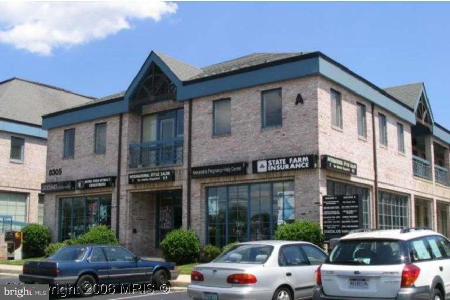C8 Zoning, Second floor unit but building has an elvator shows very well. unit has lots of light, floor to ceiling windows in most of the offices. it can be medical or any kind of office use. has its own bathroom. and kitchen very close to Fort Belvoir and I-495, call for an appointment