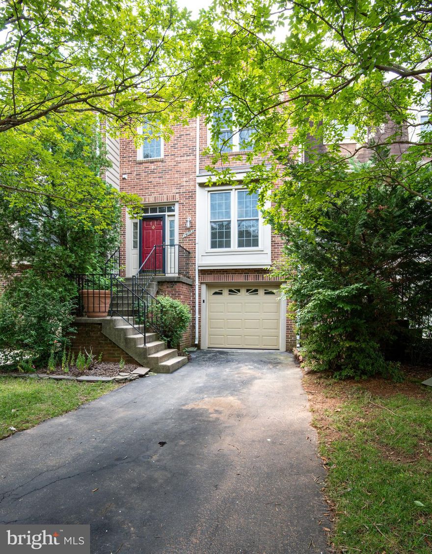 This townhouse is nicely tucked in a culdesac with 2 visitor parking spaces, a long driveway (fitting 2 cars) and 1 car garage. All the flooring, stairs, handrails are brand new, as well as fresh paint throughout. A spacious family room with a bay bump out leads to a kitchen and breakfast area with a wood burning fireplace. Upstairs has 3 bedrooms with new trim throughout including window casings. The owner's suite has and upstairs loft with 2 skylights perfect for an at home office, as well as a large bathroom with soaking tub and newly tiled shower. The lower level includes the laundry room, garage and additional storage tucked to the side. Back yard is fenced and new sliding door from the basement will be installed before 8/1.